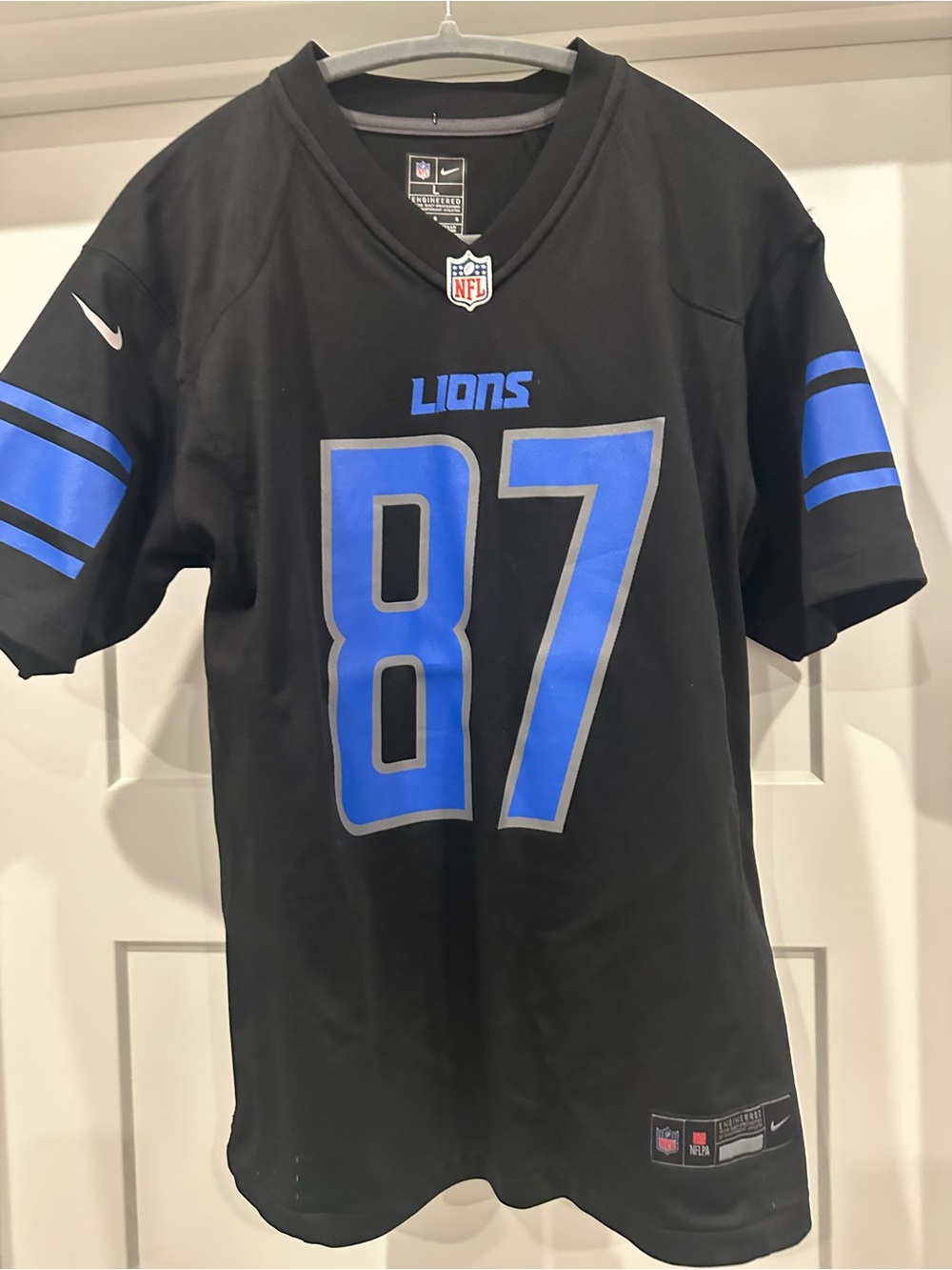 Nike Black & Gray NFL Engineered Jersey (Size L)